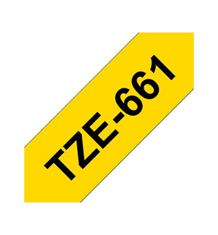 Fita Laminada SuperAdesiva 36mmx8mts Amarelo/Preto