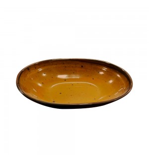 Tigela 24.1x15.6x5.4cm Melamina Oval TERRACOTA Ambar 1un