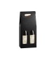 Caixa Cartão 180x090x340mm p/2 Garrafas Preto