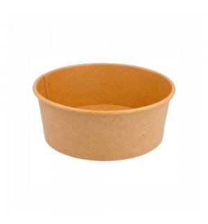Saladeiras 750ml Cartão Redondo Ø150mm Cor Kraft 50un