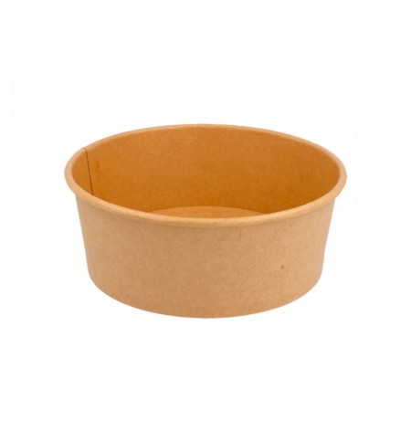 Saladeiras 750ml Cartão Redondo Ø150mm Cor Kraft 50un