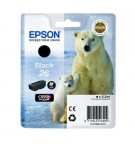 Tinteiro Epson 26 Preto C13T26014010 6,2ml 220 Pág.