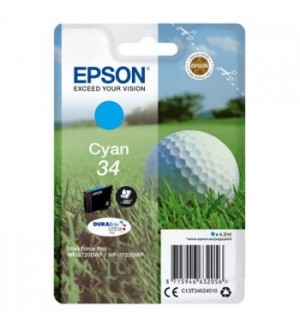 Tinteiro Epson 34 Azul C13T34624010 4,2ml 300 Pág.