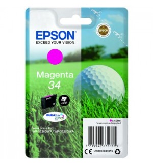 Tinteiro Epson 34 Magenta C13T34634010 4,2ml 300 Pág.