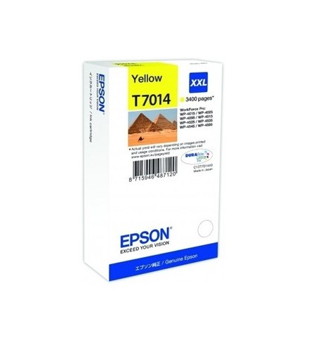 Tinteiro Epson T7014 Amarelo C13T70144010 34,2ml 3400 Pág.