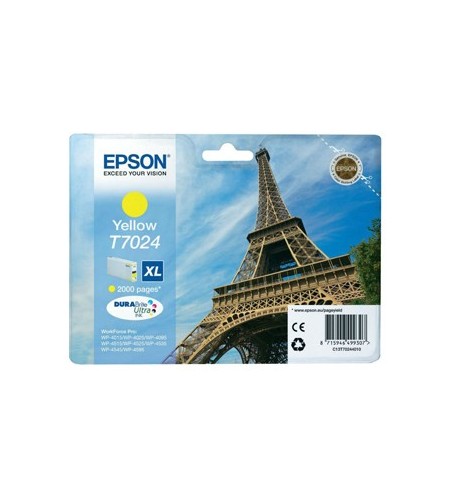 Tinteiro Epson T7024 Amarelo C13T70244010 21,3ml 2000 Pág.