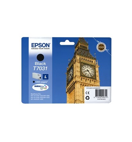 Tinteiro Epson T7031 Preto C13T70314010 24ml 1200 Pág.
