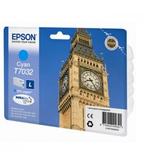 Tinteiro Epson T7032 Azul C13T70324010 9,6ml 800 Pág.