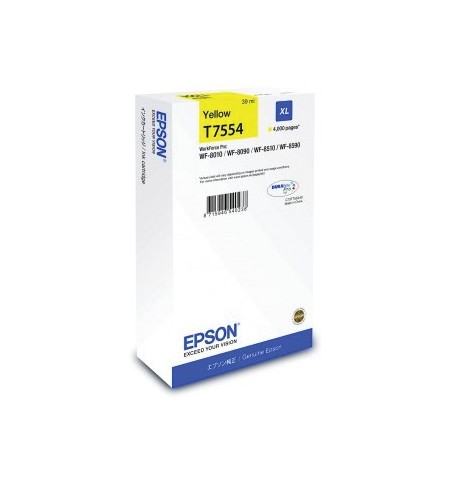 Tinteiro Epson T7554 Amarelo C13T755440 39ml 4000 Pág.
