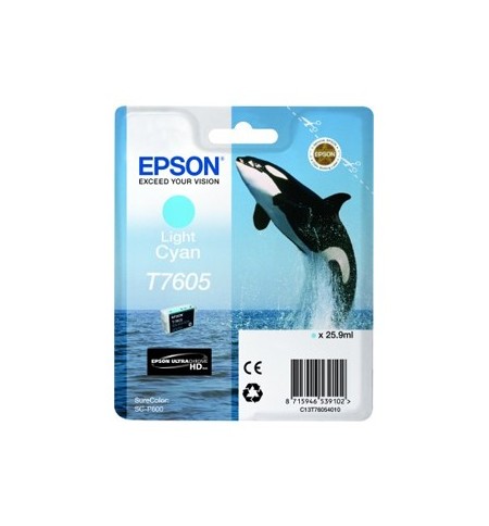 Tinteiro Epson T7605 Azul Claro C13T76054010 25,9ml
