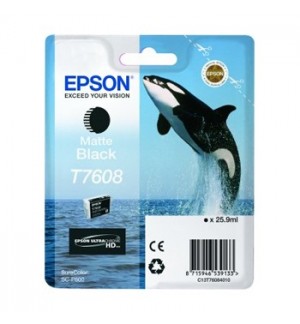Tinteiro Epson T7608 Preto Matte C13T76084010 25,9ml