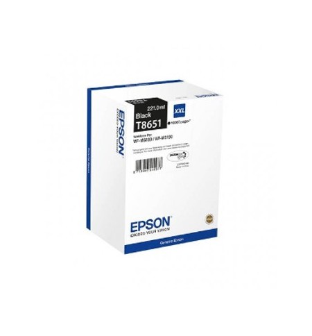 Tinteiro Epson T8651 Preto C13T865140 221ml 10000 Pág.