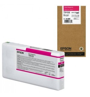 Tinteiro Epson T9133 Magenta Vivido C13T913300 200ml