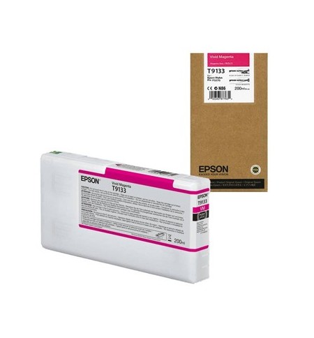 Tinteiro Epson T9133 Magenta Vivido C13T913300 200ml