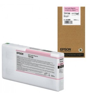 Tinteiro Epson T9136 Magenta Claro Vivido C13T913600 200ml