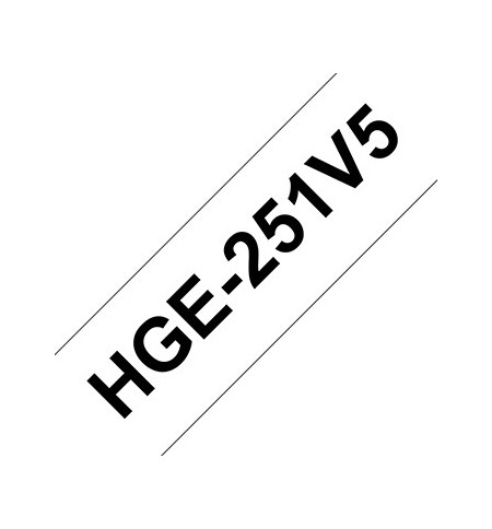 Fita AltaQualidade 24mmx8mts Branco/Preto 5un