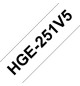 Fita AltaQualidade 24mmx8mts Branco/Preto 5un