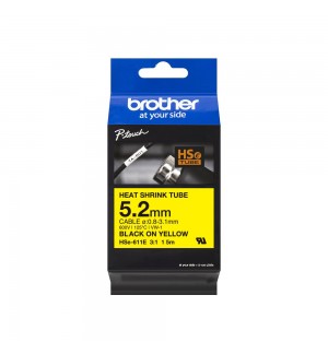 Fita Tubo Termo Retrátil 5,2mmx1,5m Amarelo/Preto
