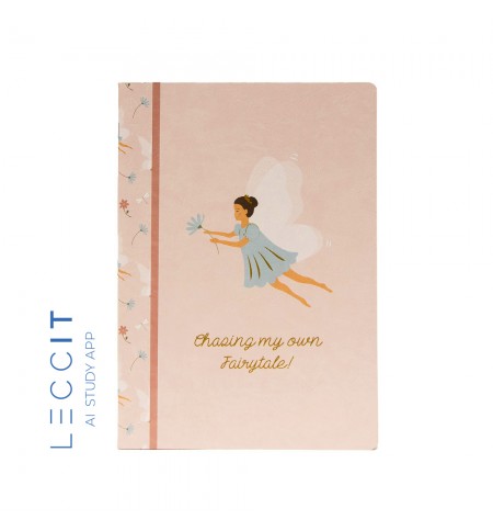 Caderno Agrafado A4 Quadriculado FAIRIES Rose 48Fls 1un