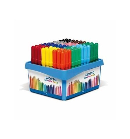 Marcador Feltro 108un Giotto Turbo Maxi Cx Schoolpack