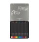 Lápis Cor 24un Cx Metal Faber-Castell Black Edition 18cm