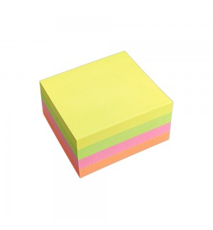 Bloco Notas Aderentes 075x075mm Néon Cubo 320 Folhas