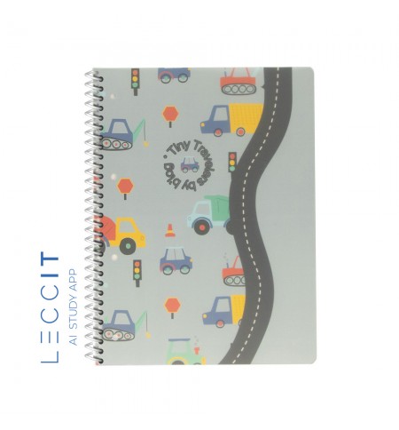Caderno Espiral A4 Pautado PP PLAY ME Cars 80Fls 1un
