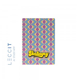 Caderno Agrafado A5 Quadriculado VINTAGEY Diamond 48Fls 1un