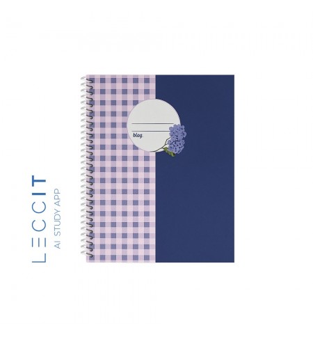 Caderno Espiral A5 Pautado PROVENCE Vichy 80Fls 1un