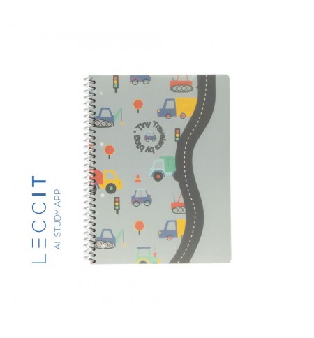 Caderno Espiral A5 Pautado PP PLAY ME Cars 80Fls 1un