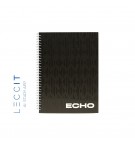 Caderno Espiral A5 Quadriculado ECHO Preto 80Fls 1un