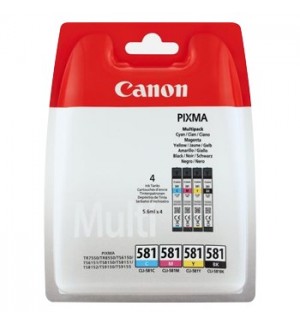 Pack Tinteiros Canon 581 4 Cores 2103C004 5,6ml