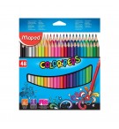 Lápis Cor 48un Cx Cartão Maped Peps Long 20cm