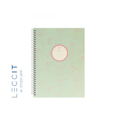 Caderno Espiral A5 Quadriculado LACES Verde 80Fls 1un