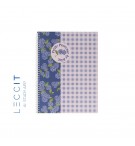 Caderno Espiral A5 Quadriculado PROVENCE Flower 80Fls 1un