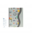 Caderno Espiral A5 Quadriculado PP PLAY ME Cars 80Fls 1un