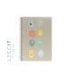Caderno Espiral A5 Quadriculado PP PLAY ME Monster 80Fls 1un