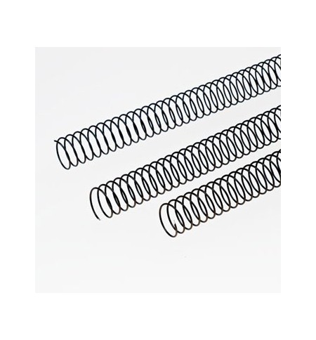 Argolas Espiral Metálicas Passo 5:1 36mm Preto 25un
