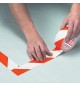 Fita Adesiva PVC Sinalização Vermelho/Branco Tesa 50mmx33m