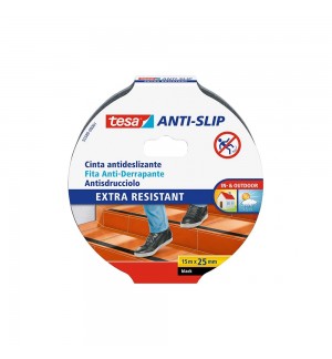 Fita Adesiva Antiderrapante 25mmx15m Tesa Preto
