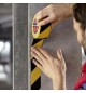 Fita Adesiva PP Sinalização Amarelo/ Preto 50mmx66m 1un