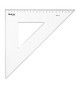 Esquadro Plástico Cristal 45G-30cm Aristo Geocollege AR23430