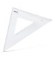 Esquadro Plástico Cristal 45G-30cm Aristo Geocollege AR23430