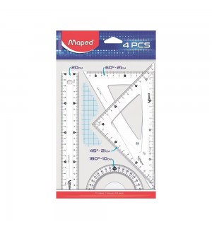 Conjunto Geometria Maped Start 4 Peças