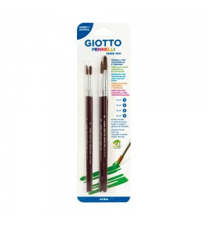 Pincel Guache Aguarela Redondo Nº3/4/5/8 Art 400 Giotto 4un