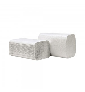 Toalhas Mão ZigZag 23x20cm 1Fl (Eco) Cinza 3000un