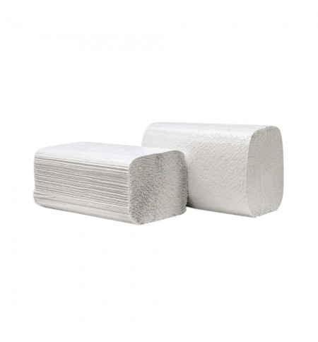Toalhas Mão ZigZag 23x20cm 1Fl (Eco) Cinza 3000un