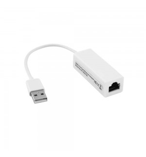 Adaptador USB-A 2.0 para Ethernet 10/100 MBPS Branco