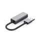 Adaptador USB-A 3.0 para Ethernet Gigabit Preto