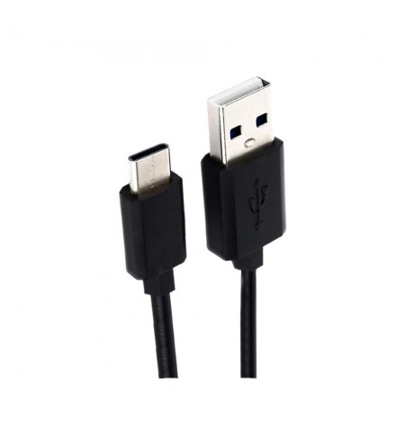 Cabo USB-A 2.0 Macho/USB-C Macho 2.0 1m Preto